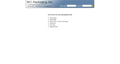 Desktop Screenshot of mtpackaging.com