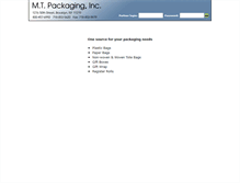 Tablet Screenshot of mtpackaging.com